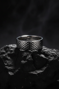 Stainless Steel 316L Men's Diamond Thread Design Ring