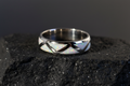 Pyramid Opal Ring – 925 Sterling Silver