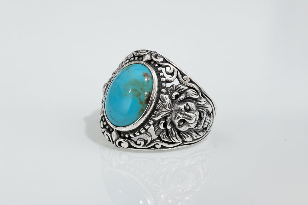 Roaring Lion Turquoise Ring