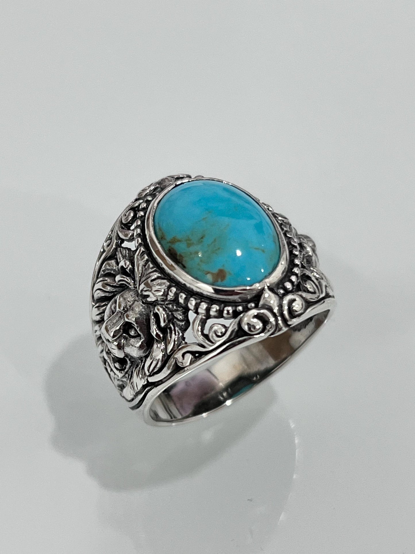 Roaring Lion Turquoise Ring