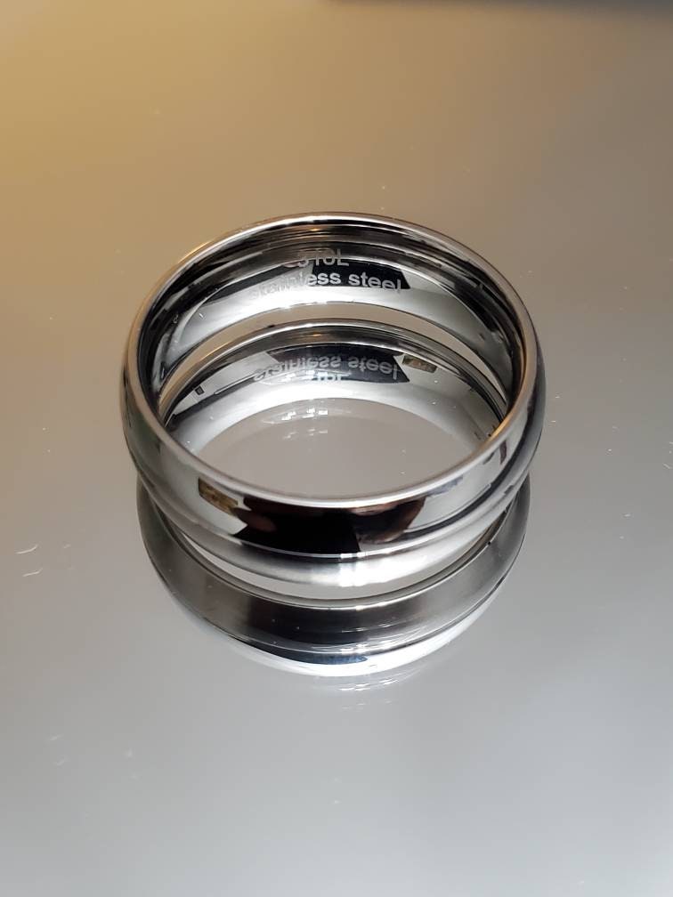 Stainless Steel Polish Satin 7mm Men's Band