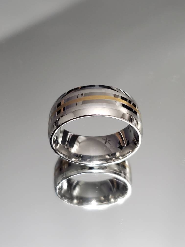 Simple Stainless Steel Men's Ring