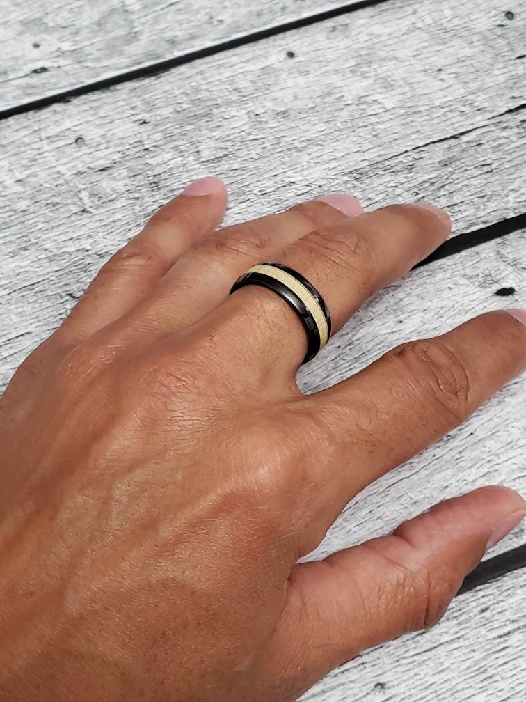 Black Tungsten Band Ceramic