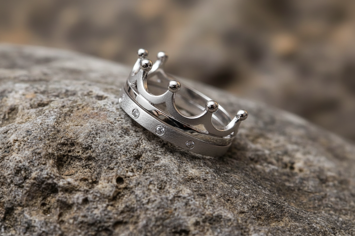 Crown Ring – Sterling Silver