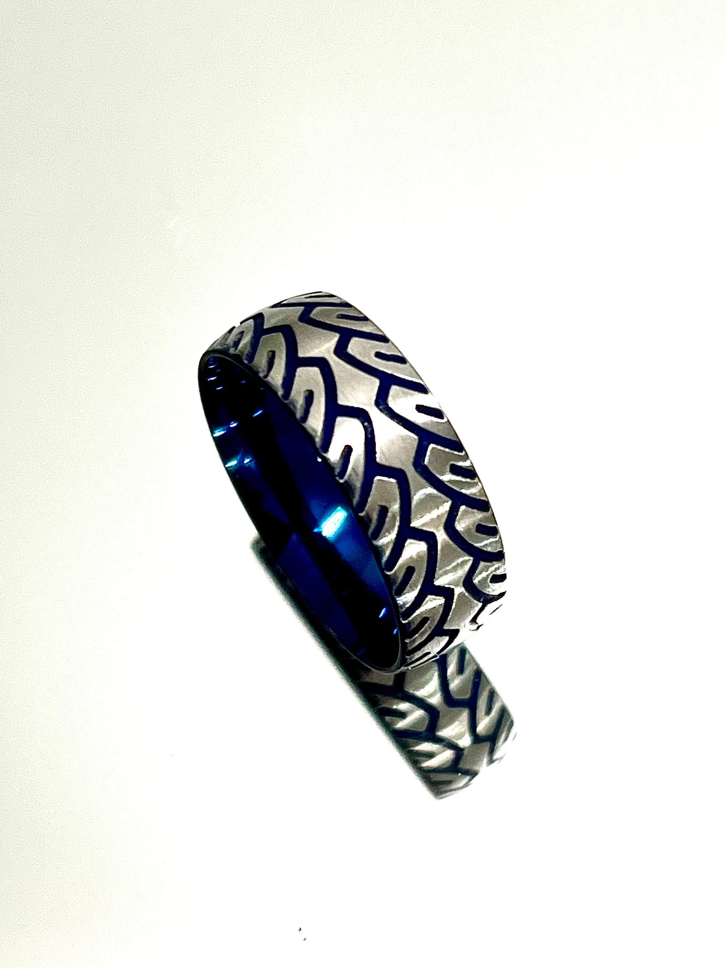 Blue Stainless Steel Tire Ring