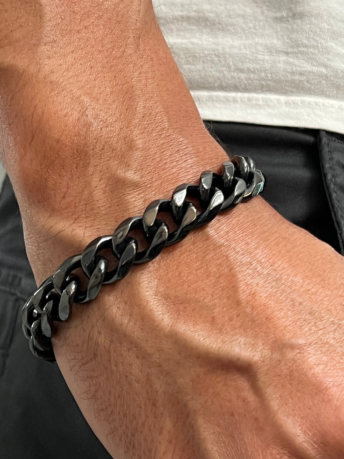 Black Cuban Link Bracelet