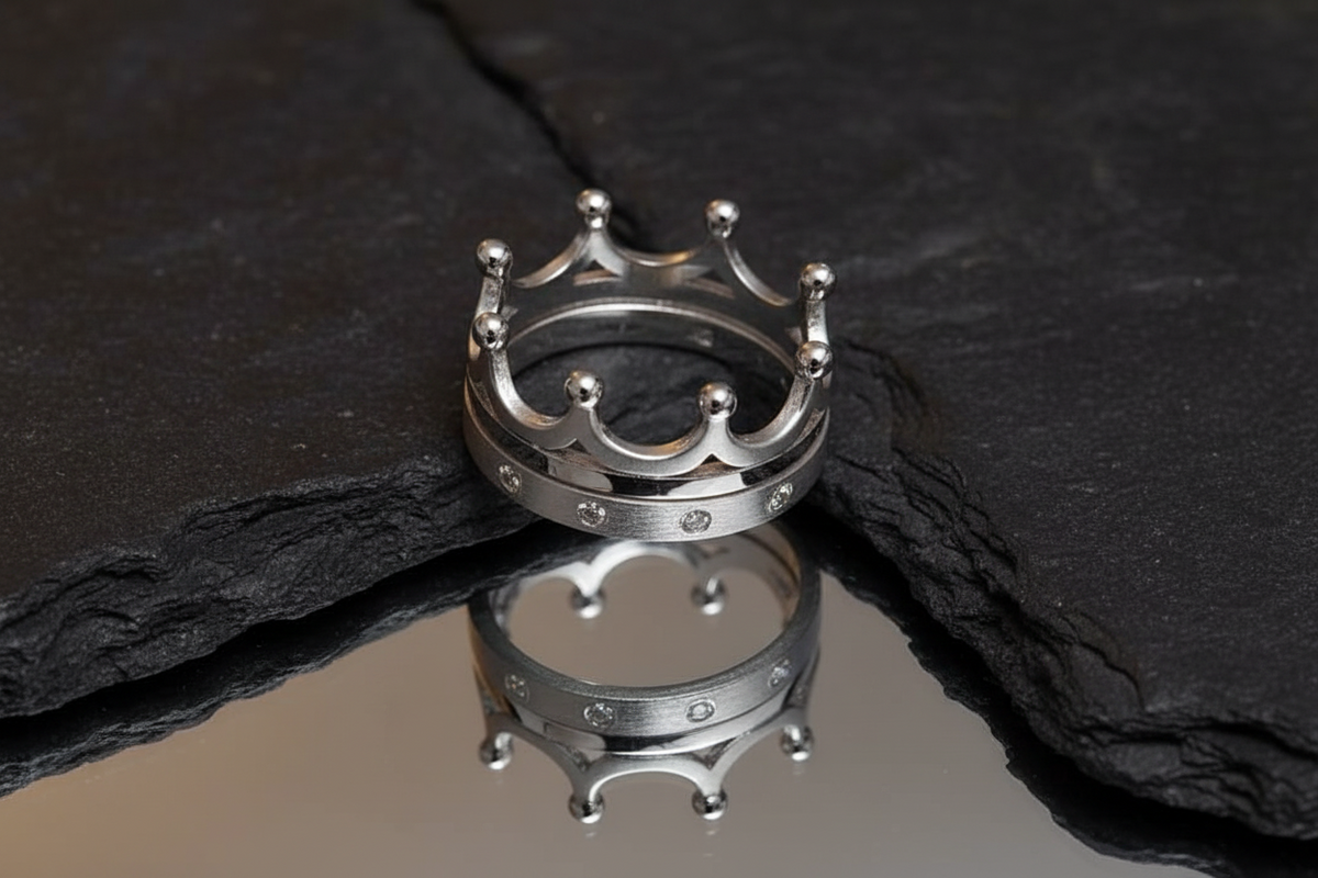 Crown Ring – Sterling Silver