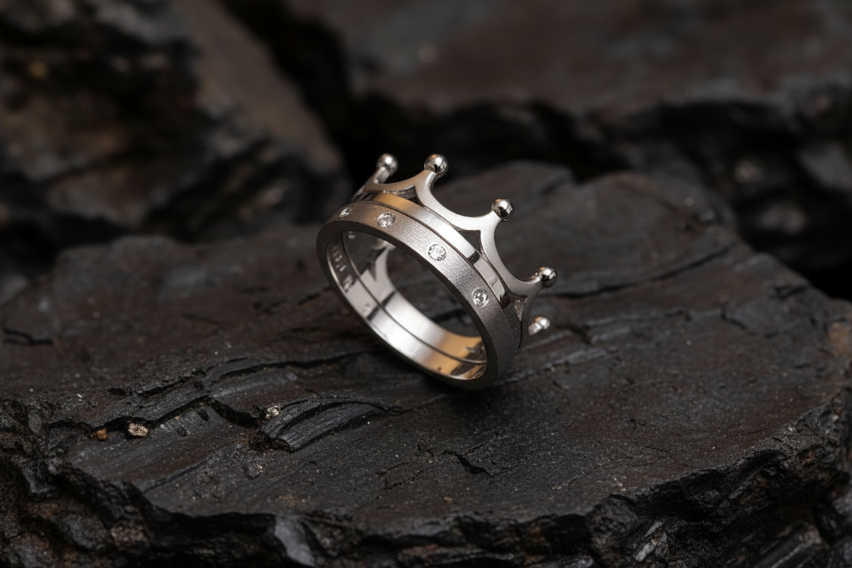 Crown Ring – Sterling Silver