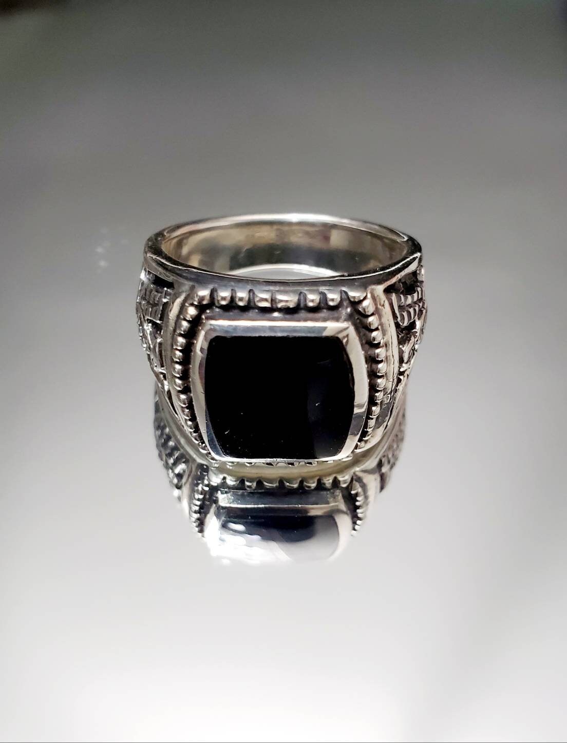 Kingsman Onyx Eagle Ring