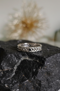 Celtic Braided Thumb Onyx Ring – 925 Sterling Silver