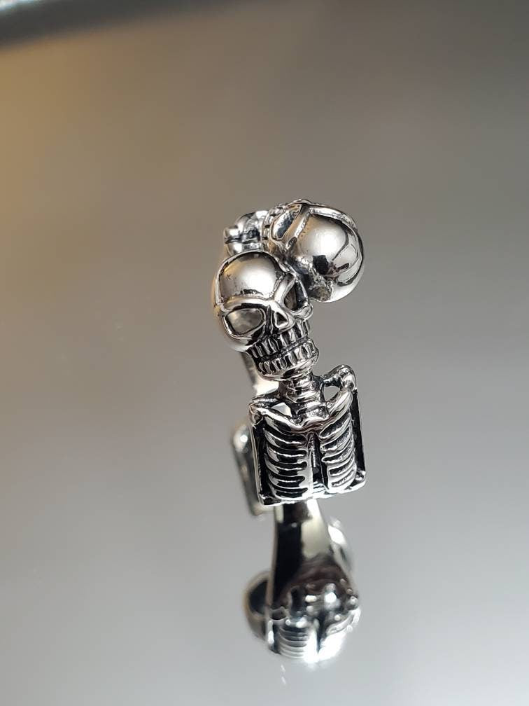 Skeleton Sterling Silver Ring