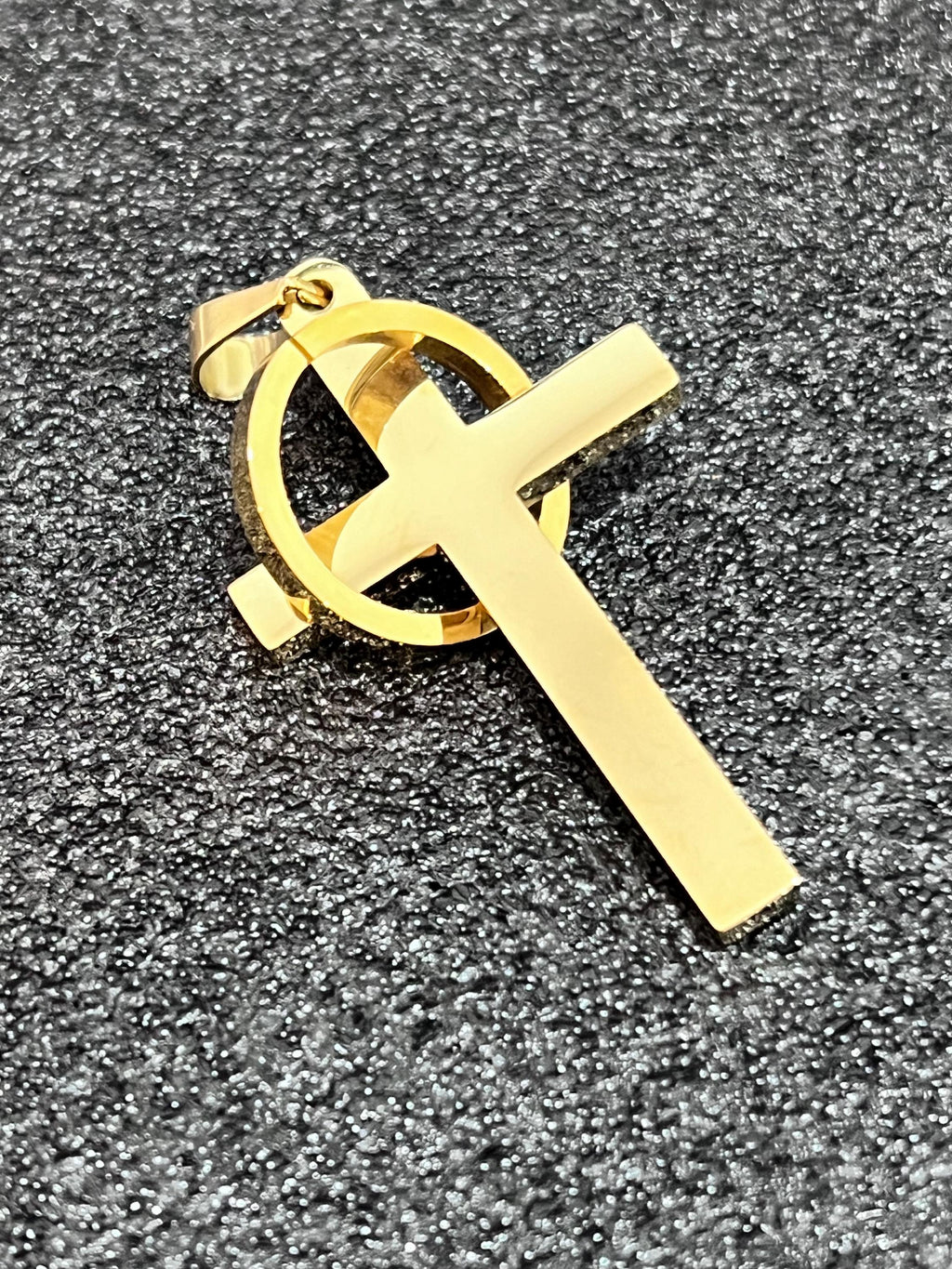 Pvd Coated Cross Men's Pendant – Stainless Steel