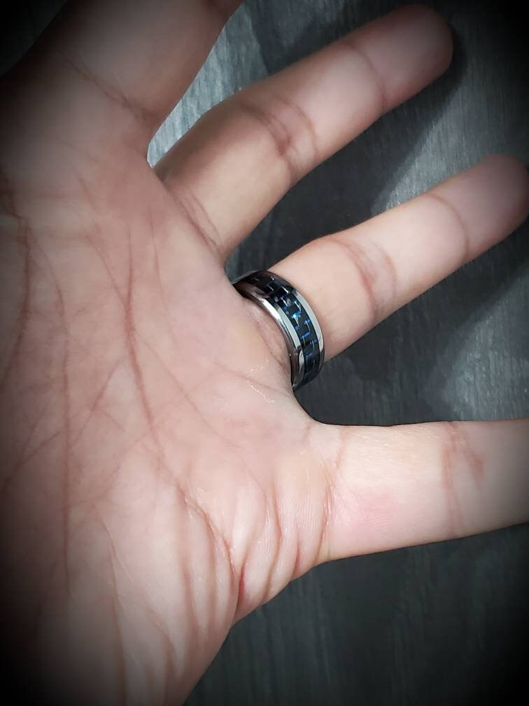 Men's Statement Ring – Tungsten with 8mm Band Width
