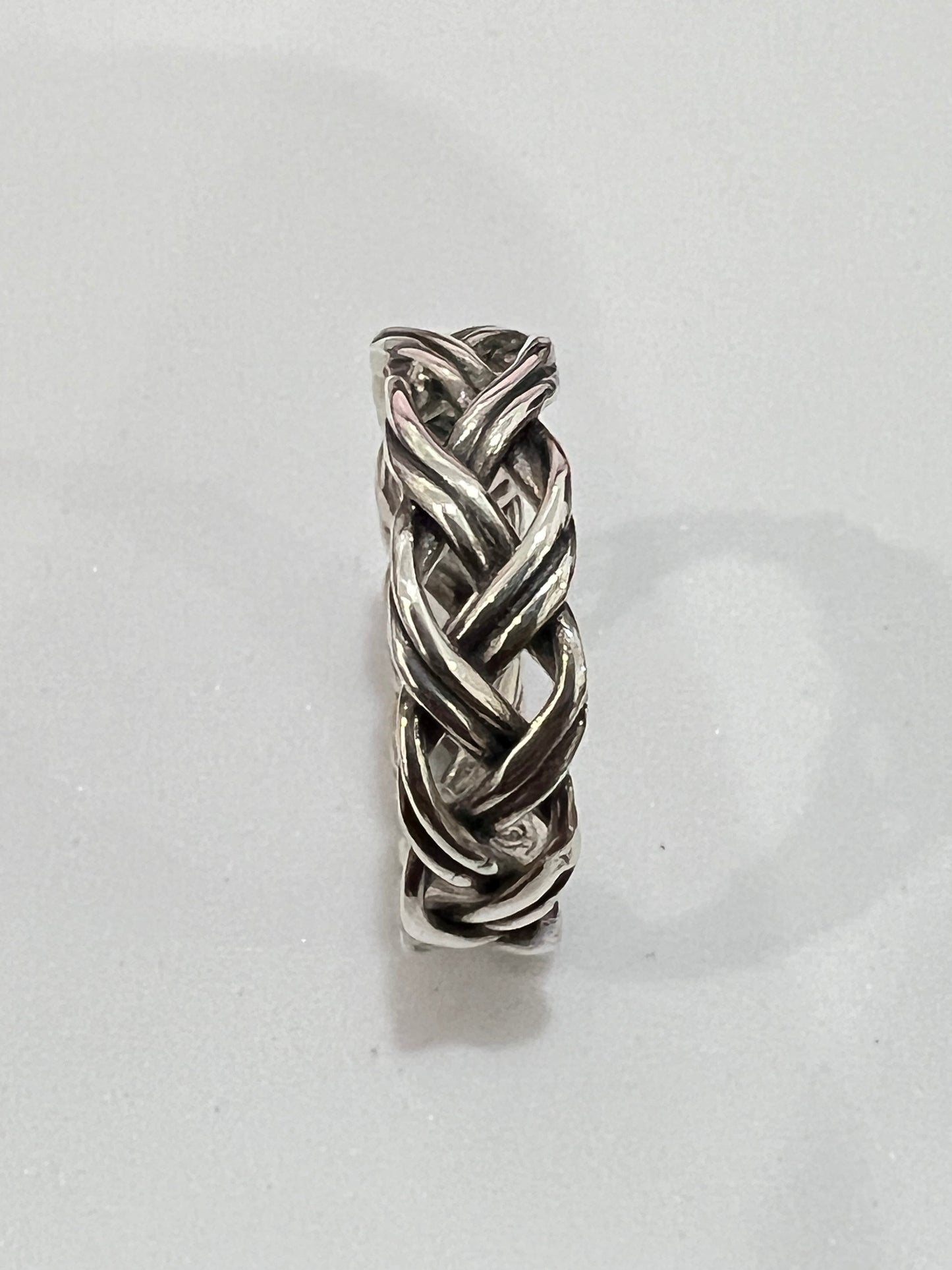 Braided 6mm Woven Unisex Wedding Ring or Daily Wear Band