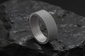 Mesh Band Stainless Steel Men's Ring