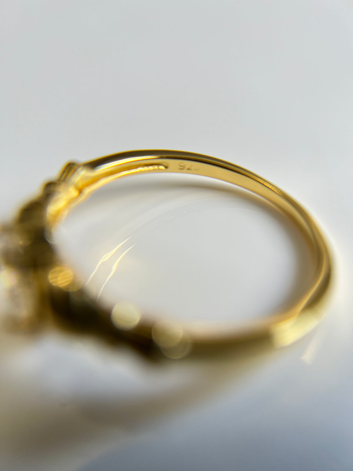 Gold Tone Irish Celtic Claddagh Ring