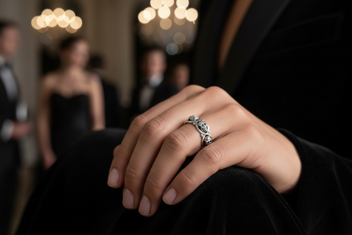 All Around Skulls Ring