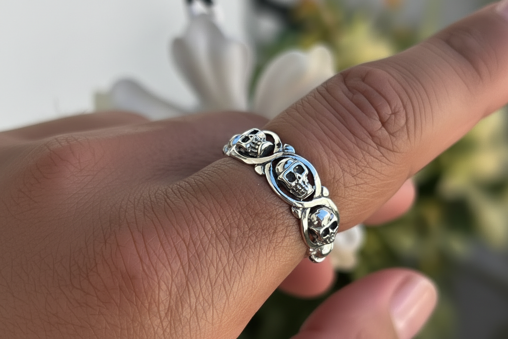 All Around Skulls Ring