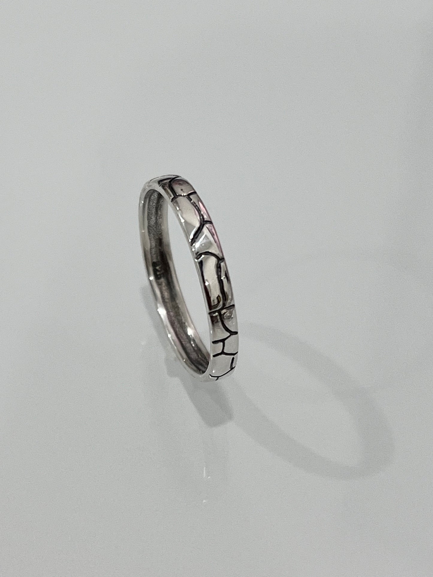 Oxidized Sterling Silver Design Ring