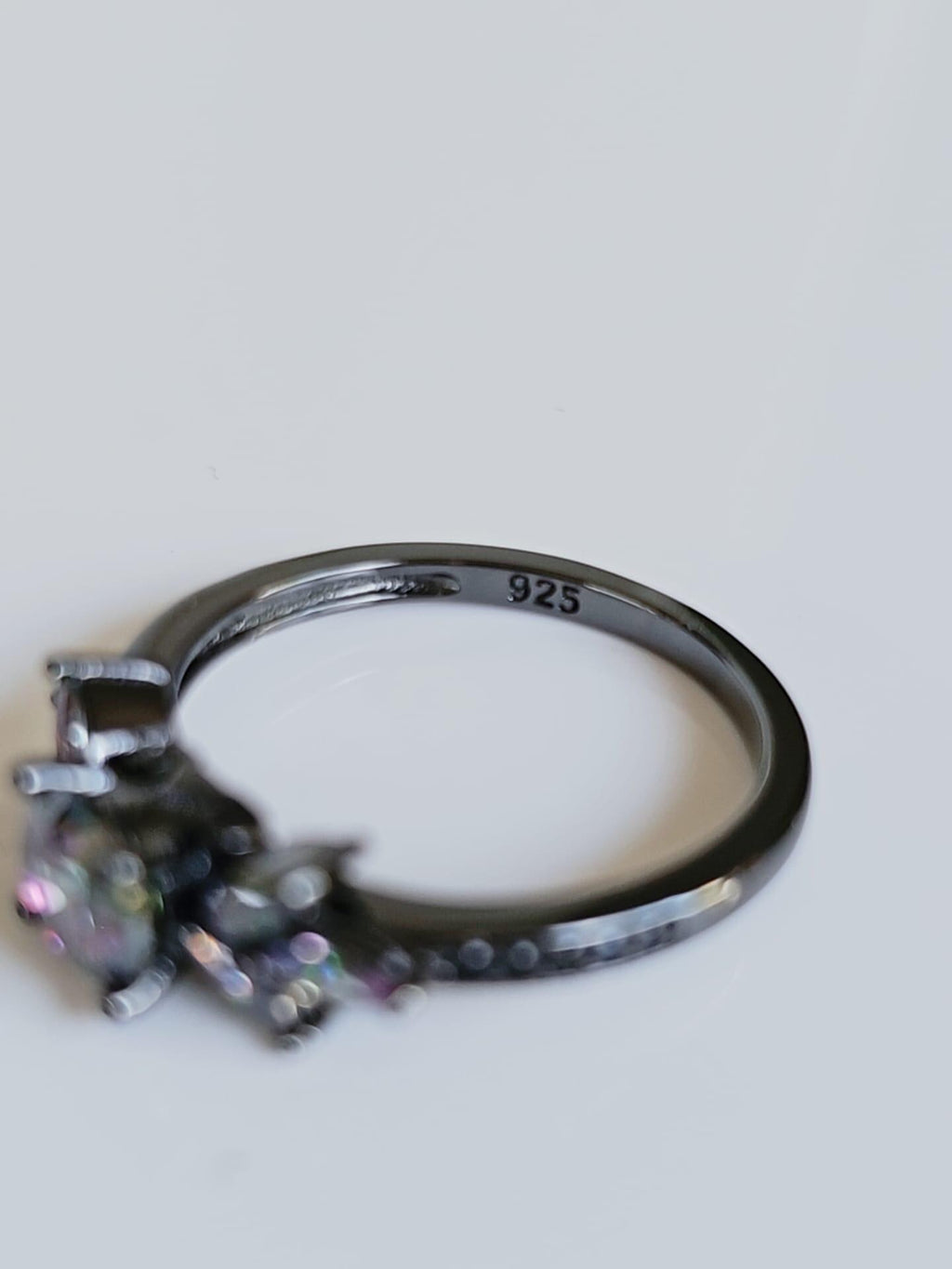 Night Flower Cubic Zirconia Ring – Sterling Silver