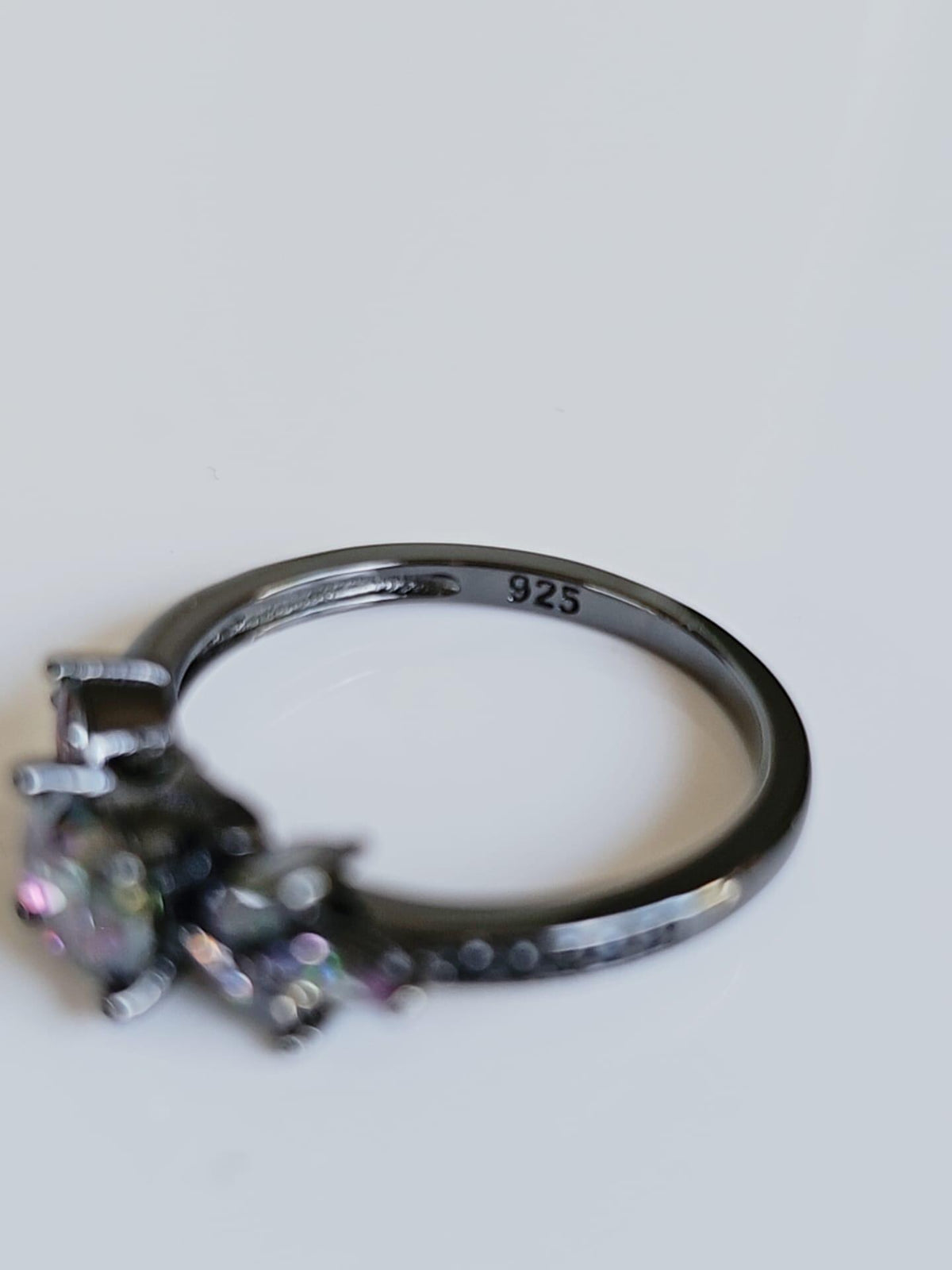 Night Flower Cubic Zirconia Ring – Sterling Silver