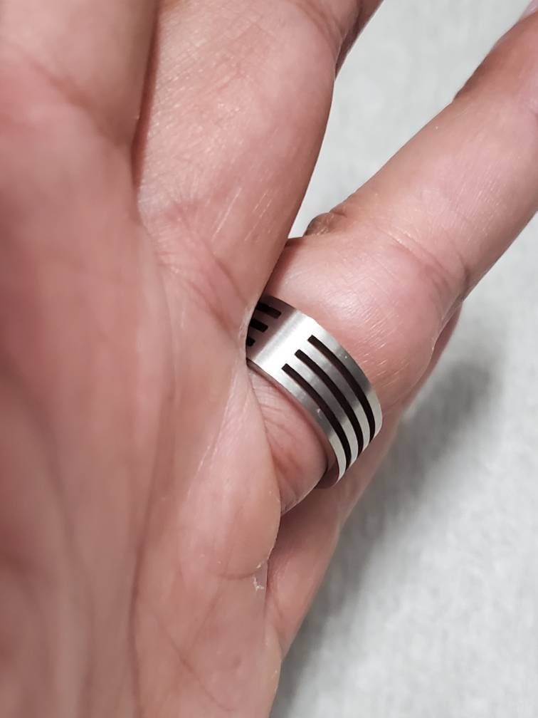 3 Stripes Band 316L Stainless Steel