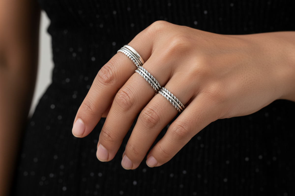 Rope Unisex Wedding Ring – Sterling Silver