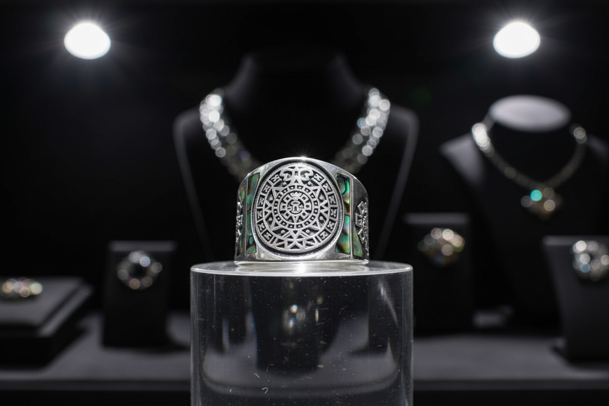 Aztec Calendar Ring