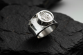 Mother of Pearl Look Hamza Ring