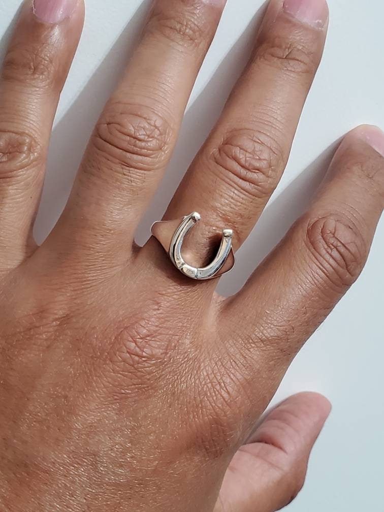 Horse Shoe Ring Lucky Horseshoe Equestrian Ring