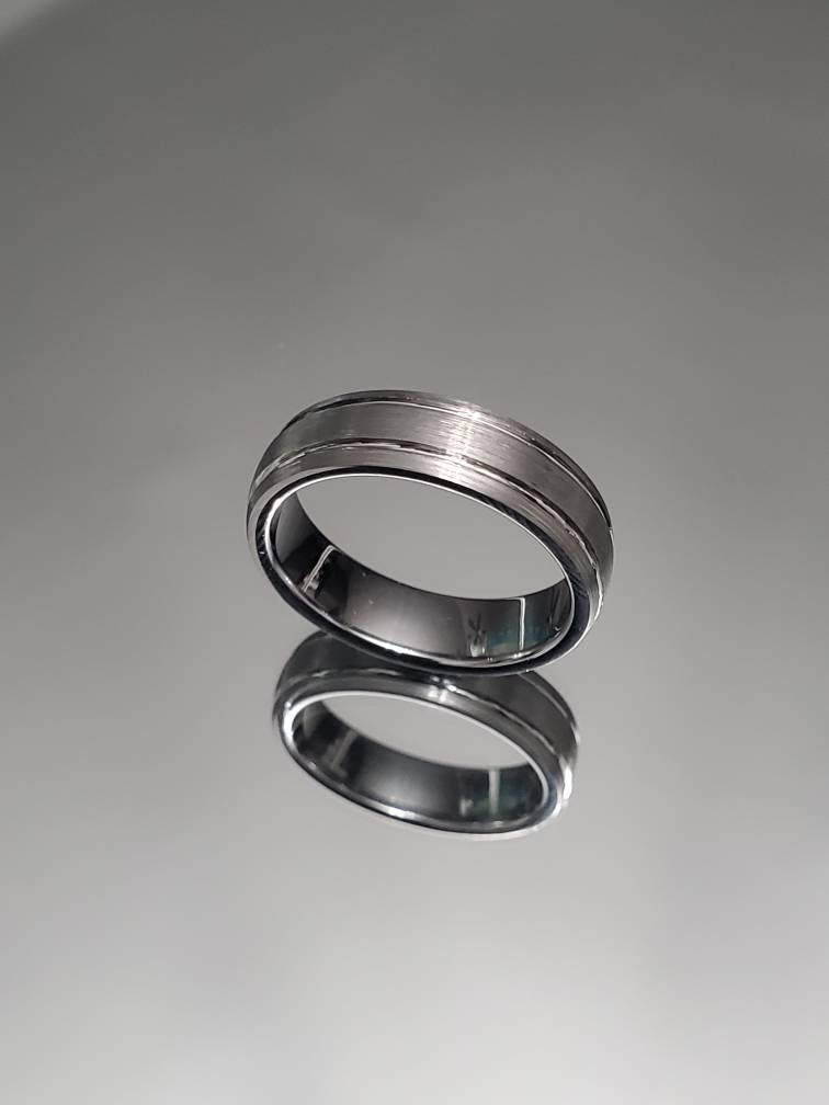 Tungsten Ring, Wedding Men's Ring, Unisex Band, Thumb Ring