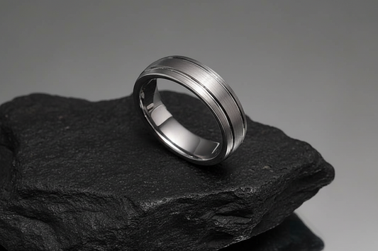 Tungsten Ring, Wedding Men's Ring, Unisex Band, Thumb Ring