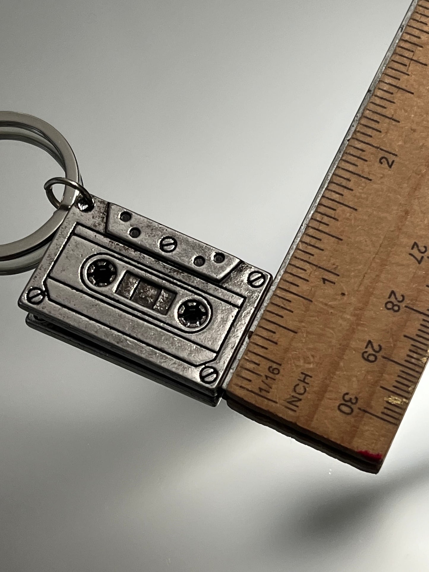 Vintage Cassette Keychain and Headphones