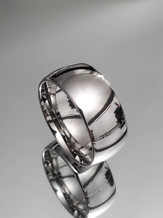 Men's Ring 316L Stainless Steel Band 10mm Wedding Band