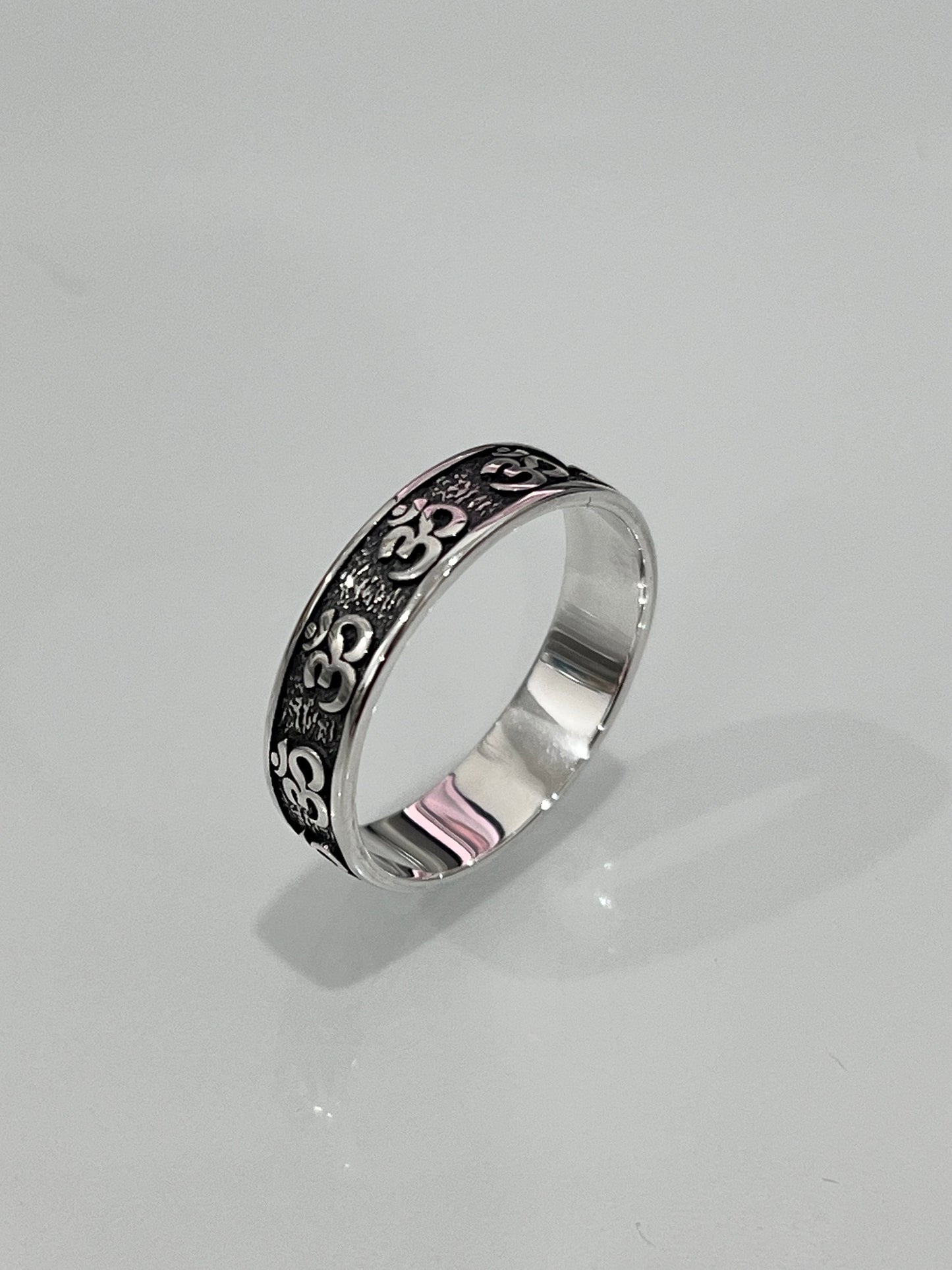 OM Ring Sterling Silver 6.2mm