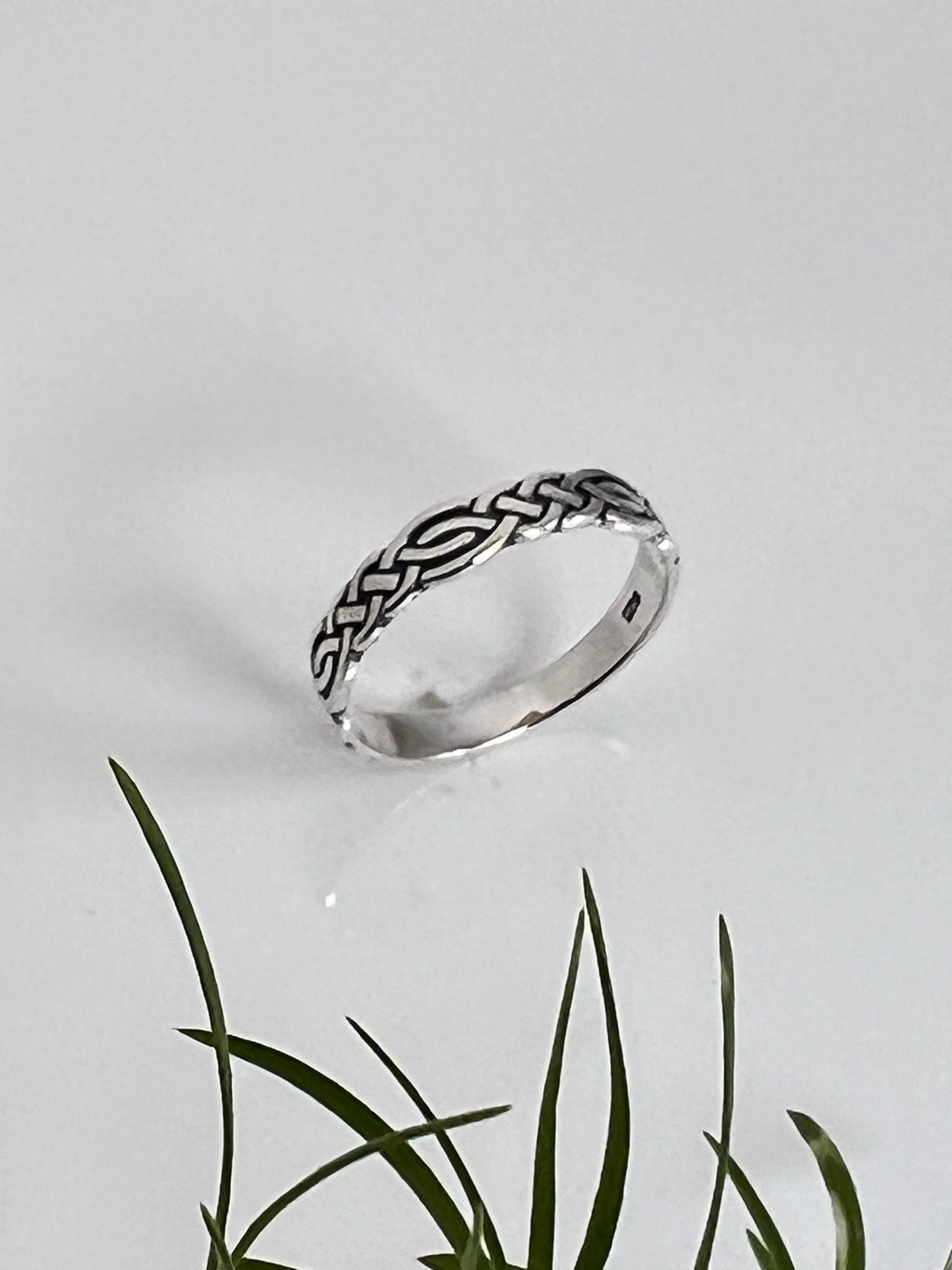 Celtic Sterling Silver Band