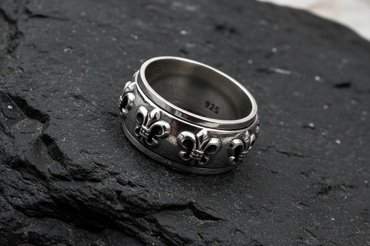 Fleur De Lis Spinner Band