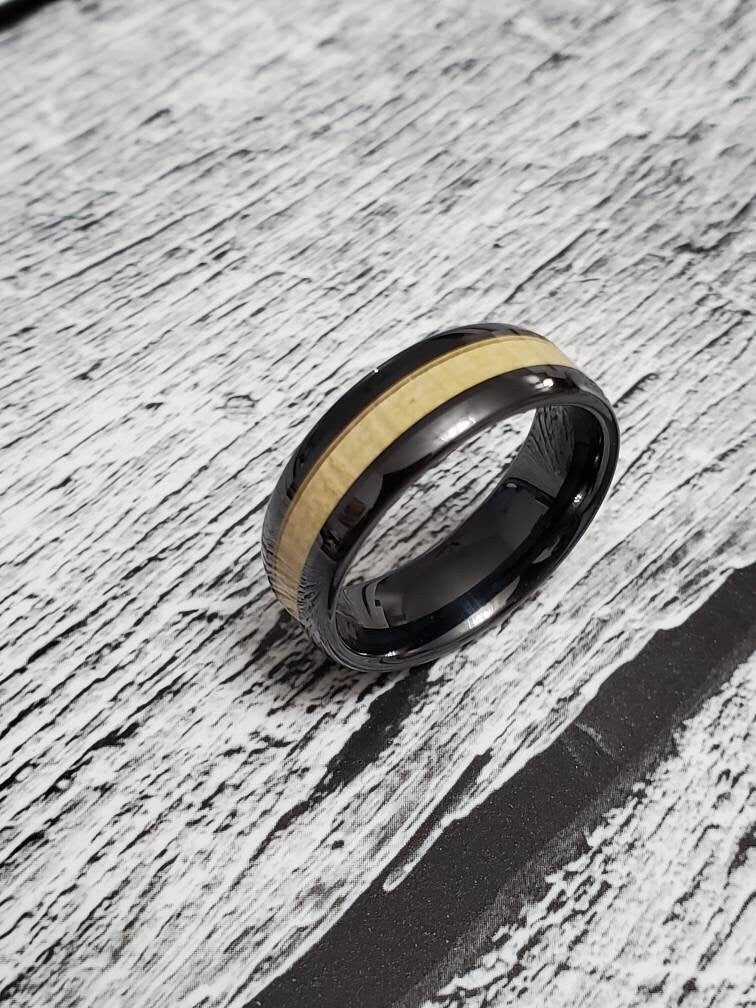 Black Tungsten Band Ceramic