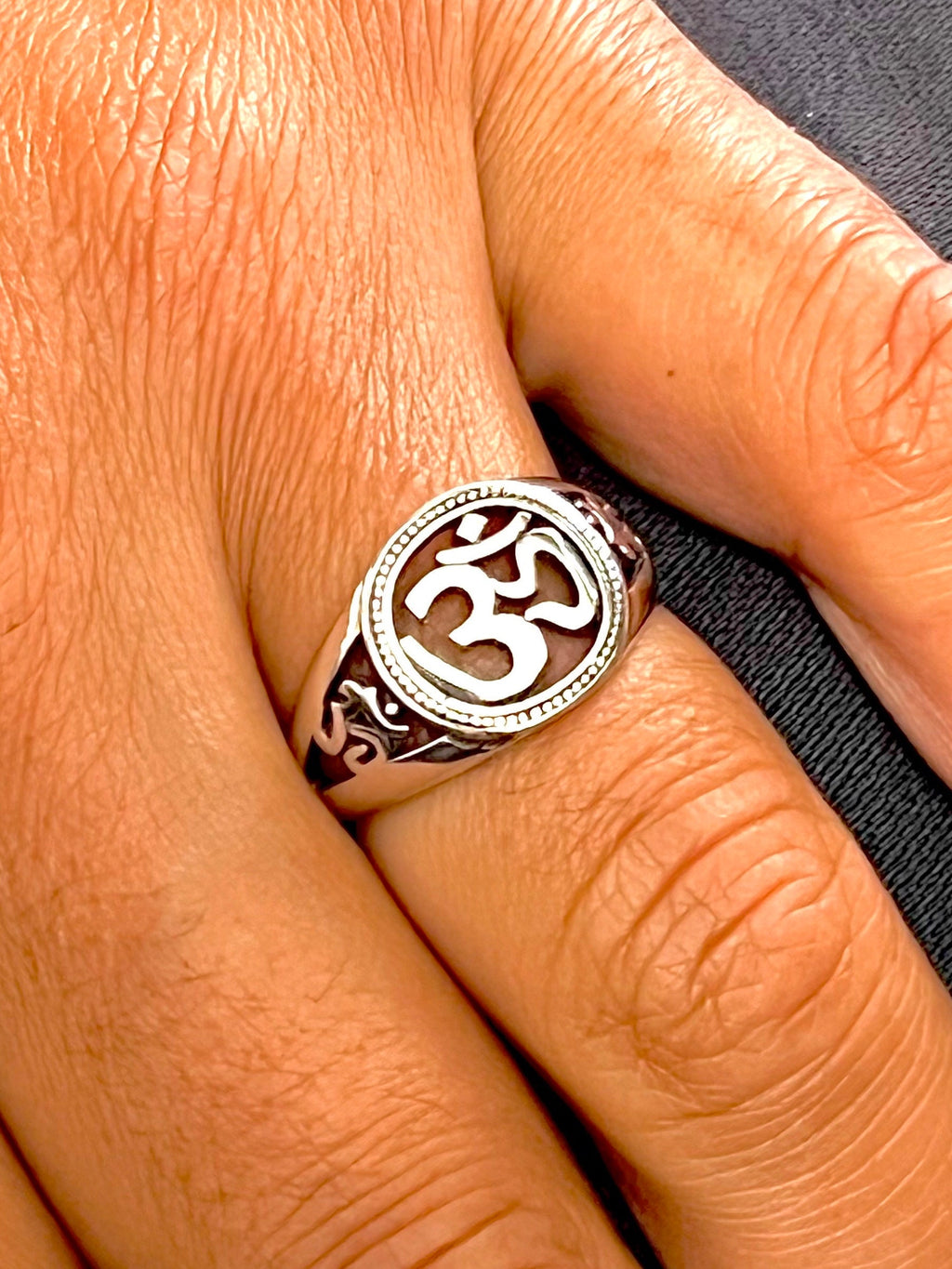 OM Ring – 925 Sterling Silver