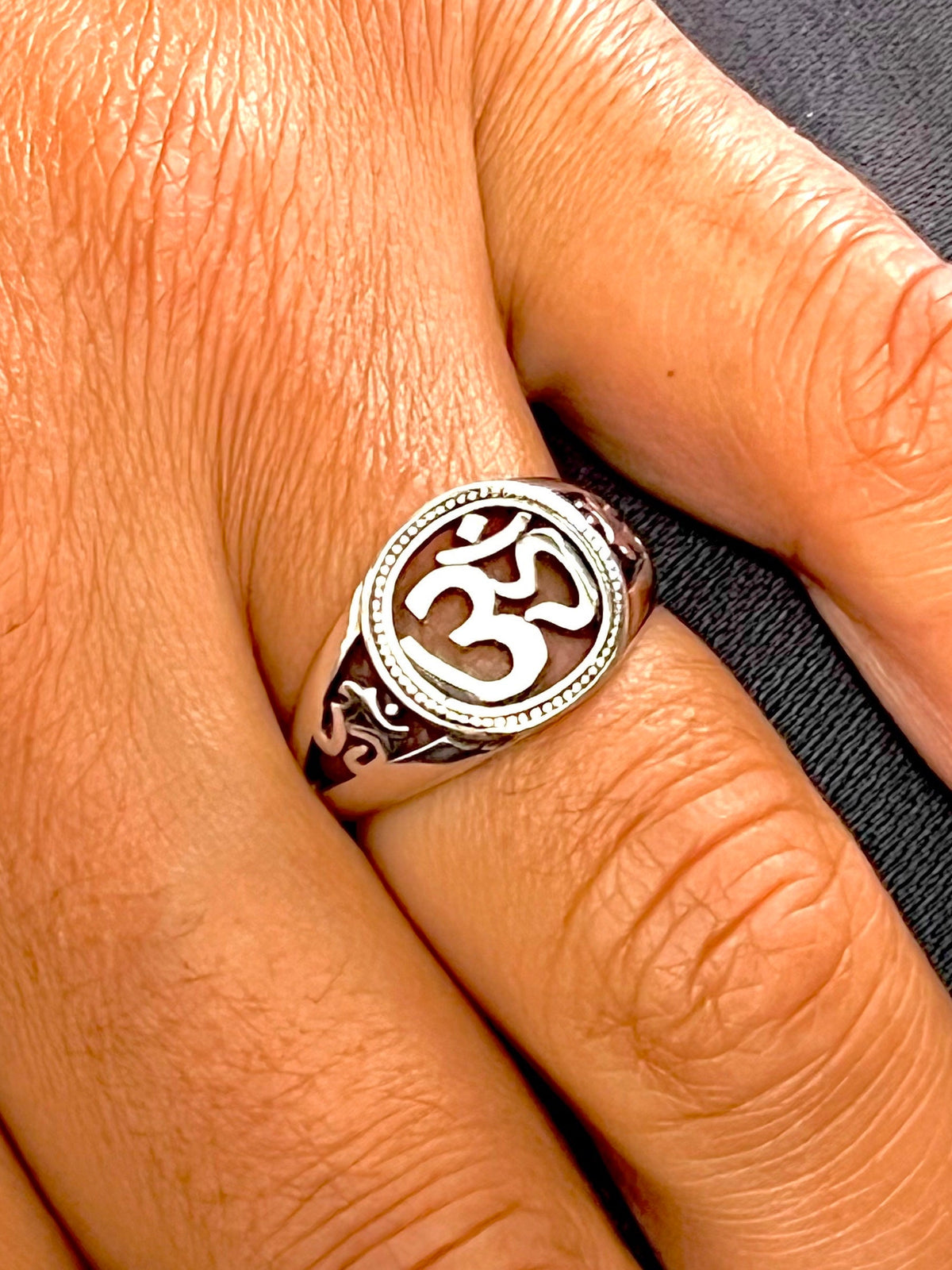 OM Ring – 925 Sterling Silver