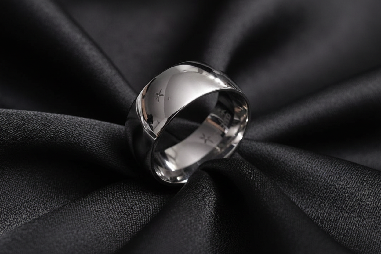 Sterling Silver Wedding Band Explore our Elegant Simple Band made of 925 authentic, a non-tarnish ring available in various sizes