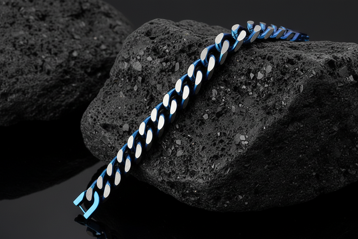 Blue Link Bracelet