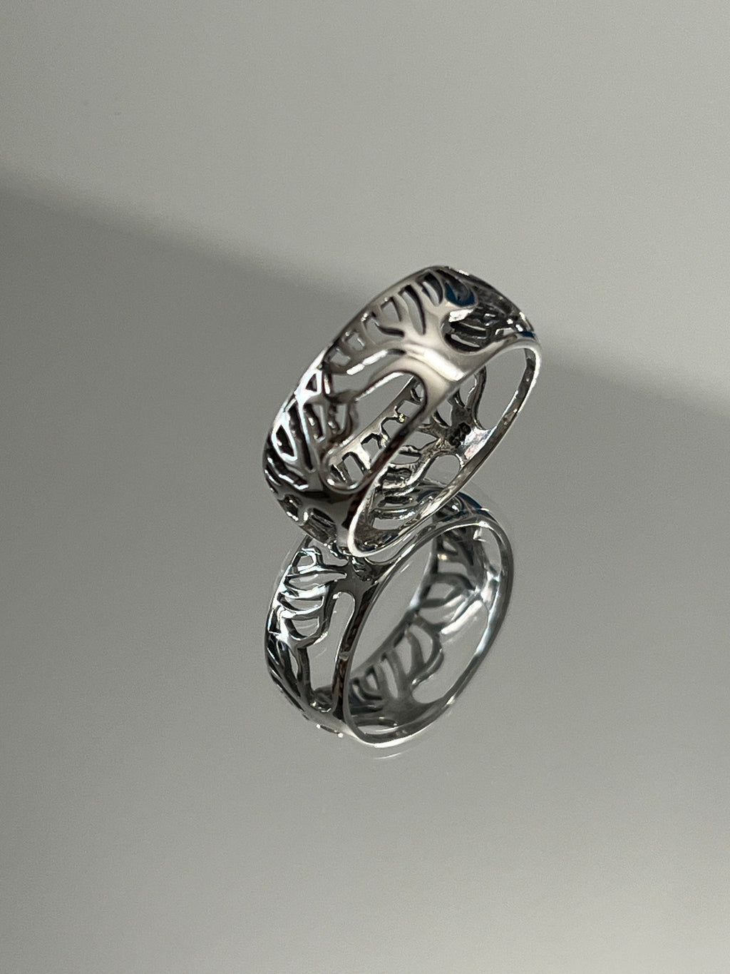 Tree of Life Men's Wedding Ring – Sterling Silver