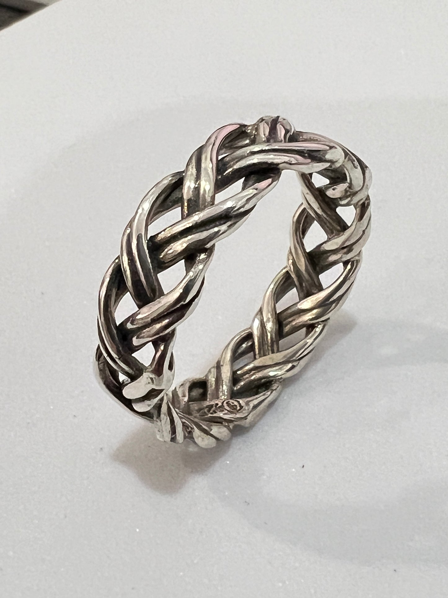 Braided 6mm Woven Unisex Wedding Ring or Daily Wear Band