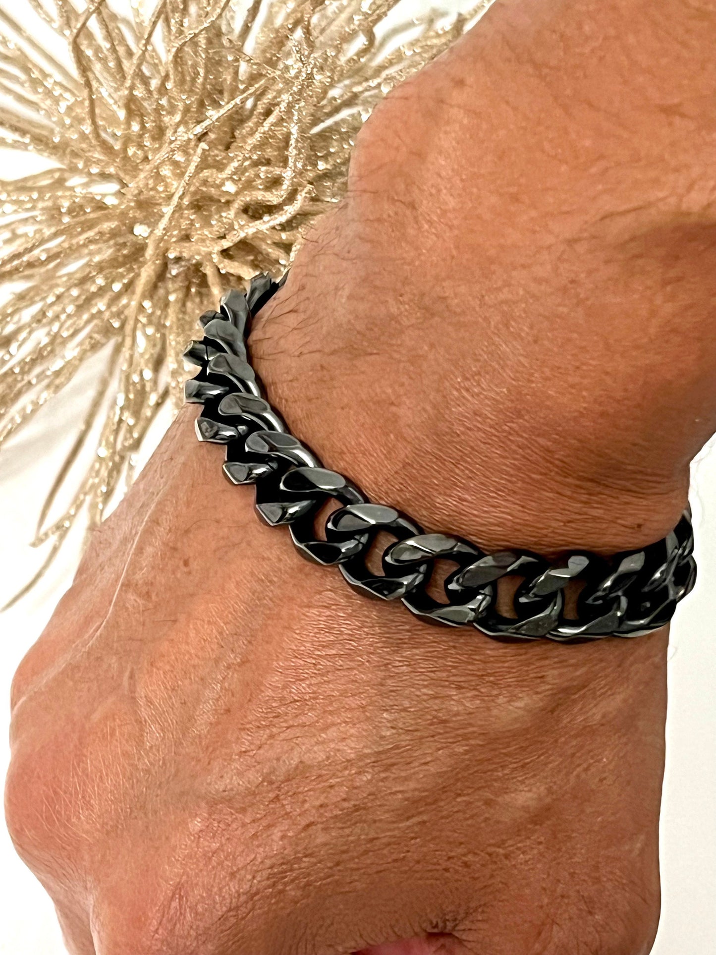 Black Cuban Link Bracelet