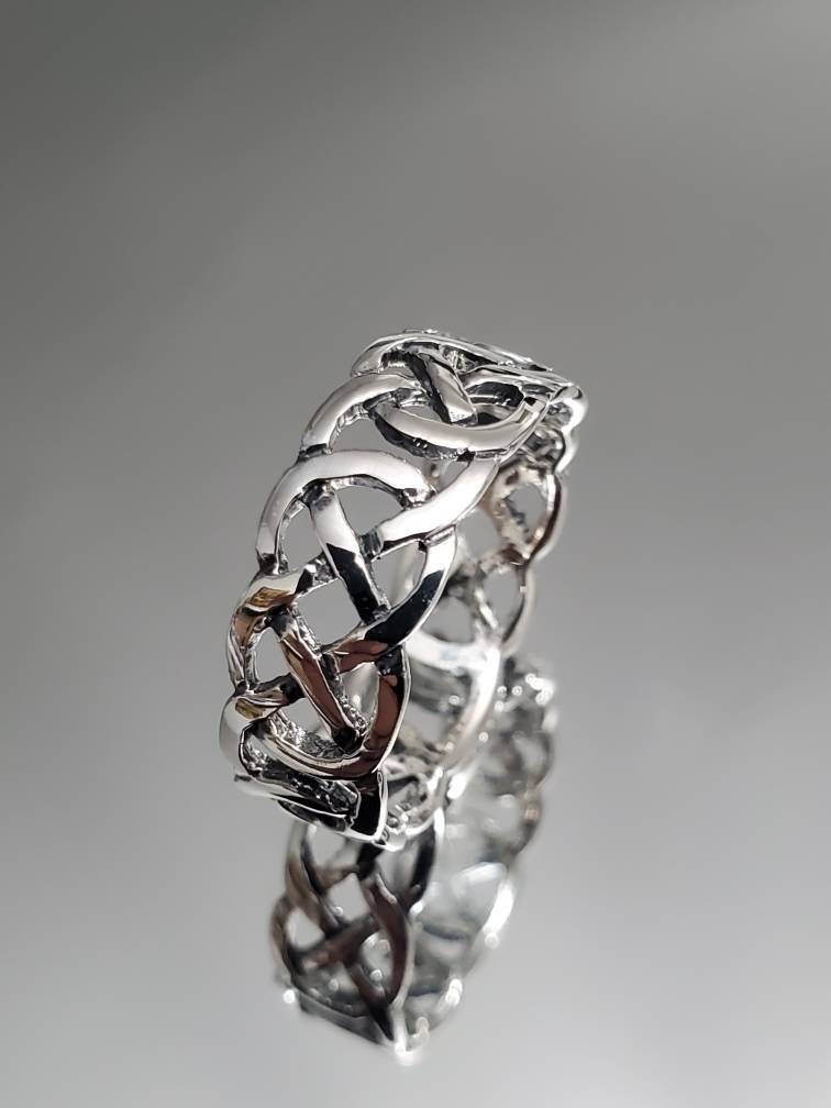 Celtic Sterling Silver Men's Ring