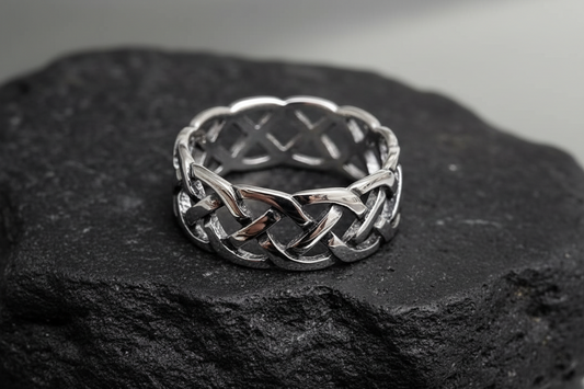 Celtic Sterling Silver Men's Ring