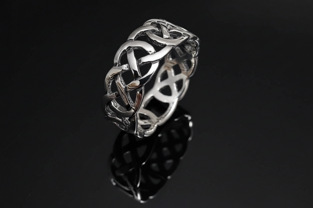 Celtic Sterling Silver Men's Ring