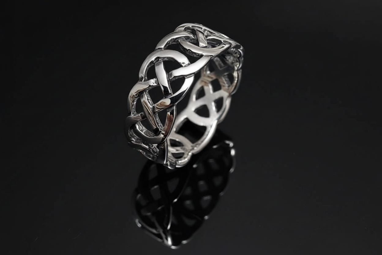 Celtic Sterling Silver Men's Ring