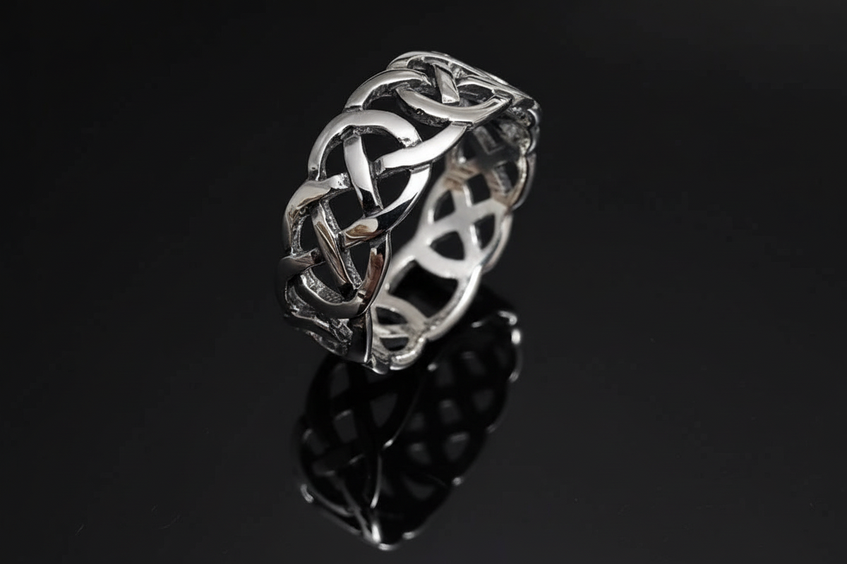 Celtic Sterling Silver Men's Ring